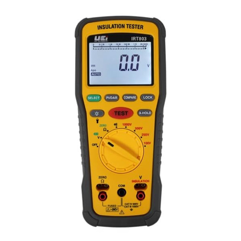 Uei IRT803 Insulation Resistance Tester 600V AC/DC, Megohmmeter Measures Insulat