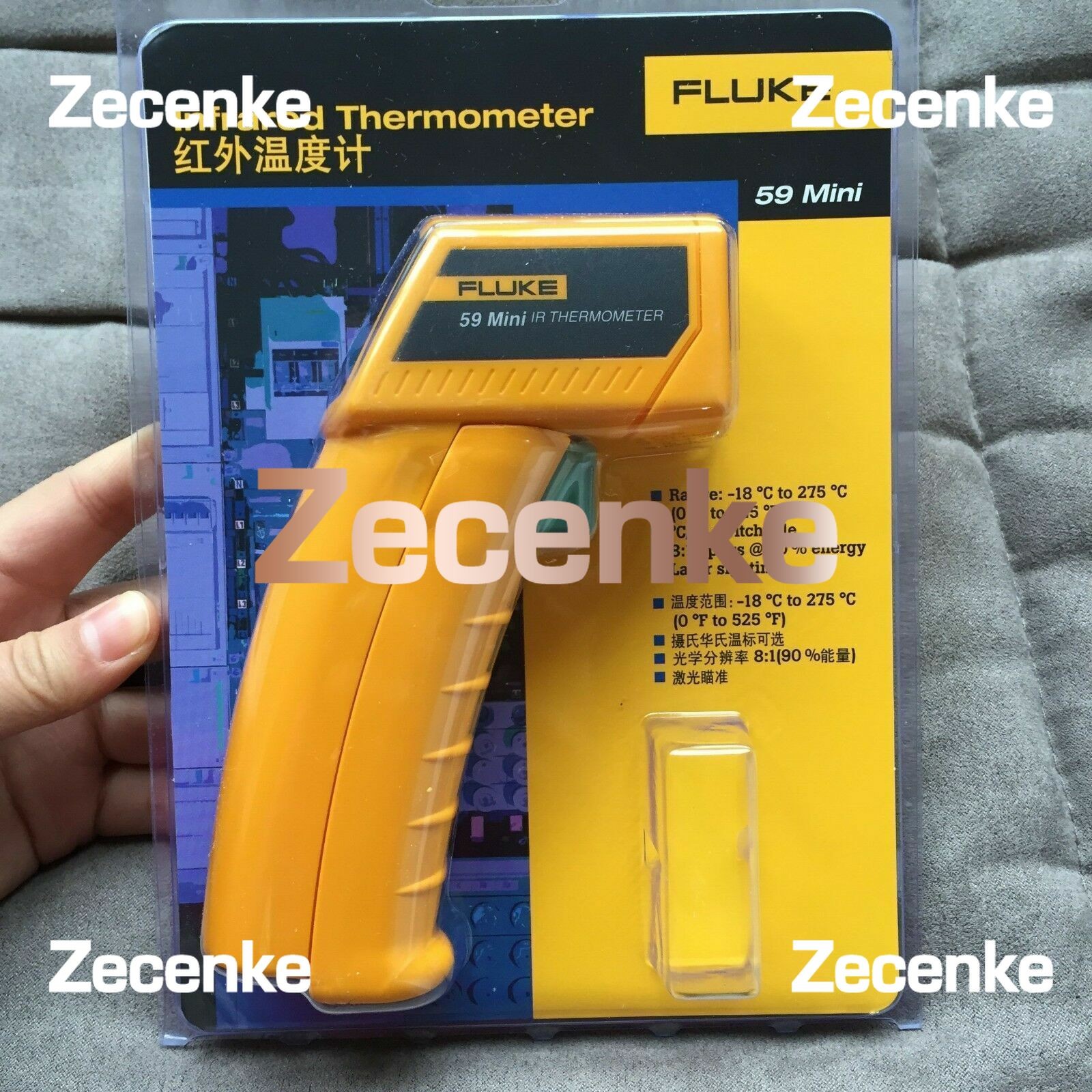 Fluke 59 F59 Mini Handheld Laser IR Infrared Thermometer Gun 0~525°F Temp tester