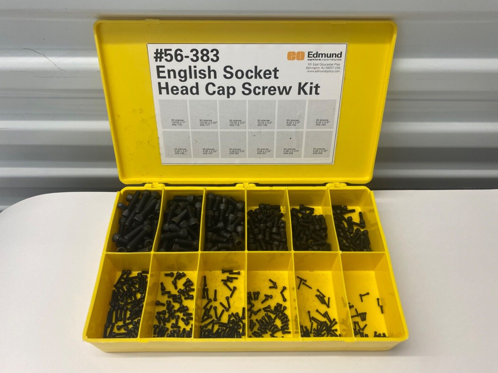 EDMUND OPTICS #56-383 ENGLISH SOCKET HEAD CAP SCREW KIT