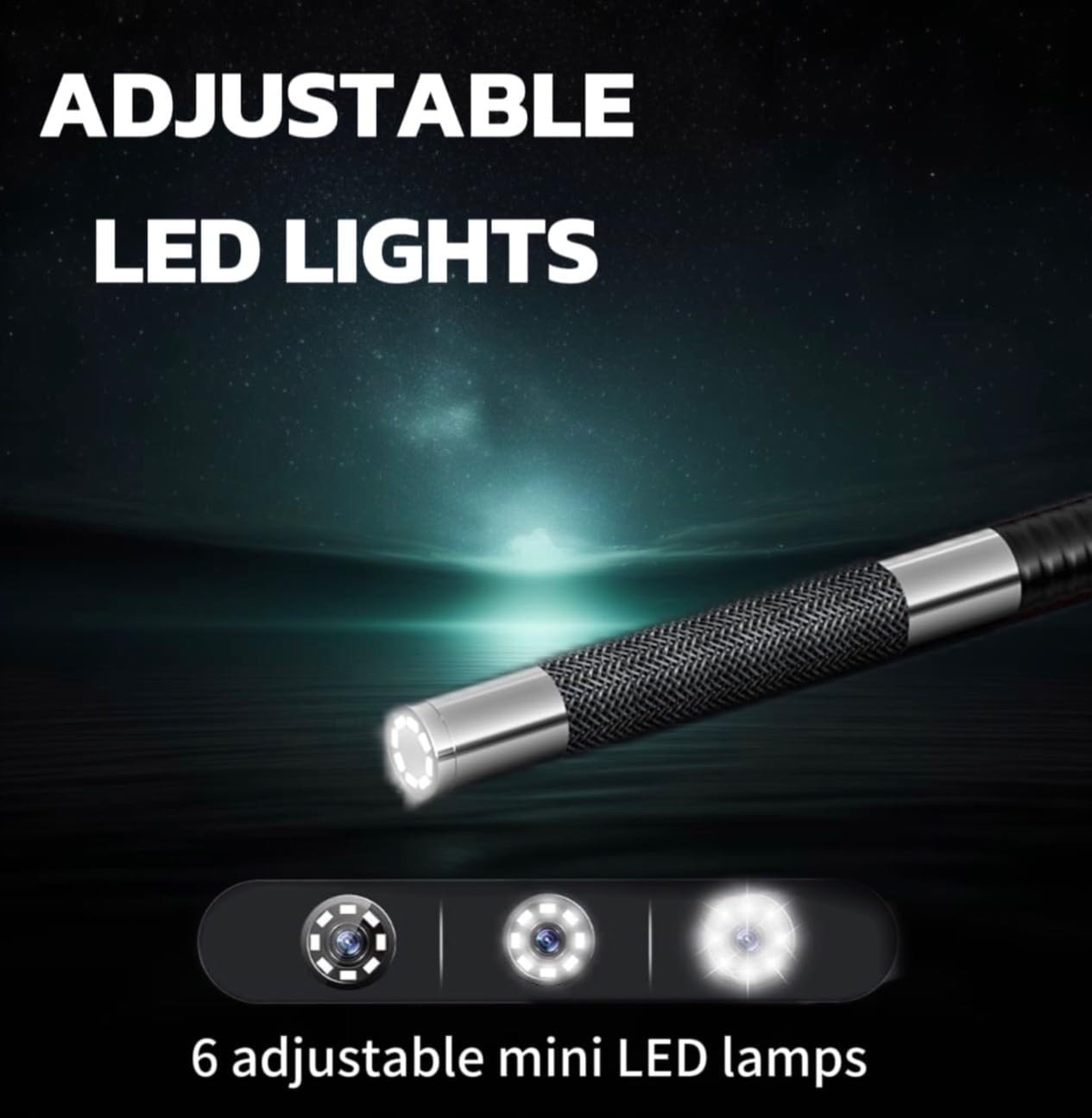 0.15in (3.9mm) Ultra Thin Articulating Borescope with Dimmable Light