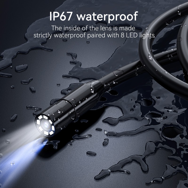 4.3 Inch IPS 1080P HD Borescope 1M/5M/10M Waterproof Pipe Inspection Camera