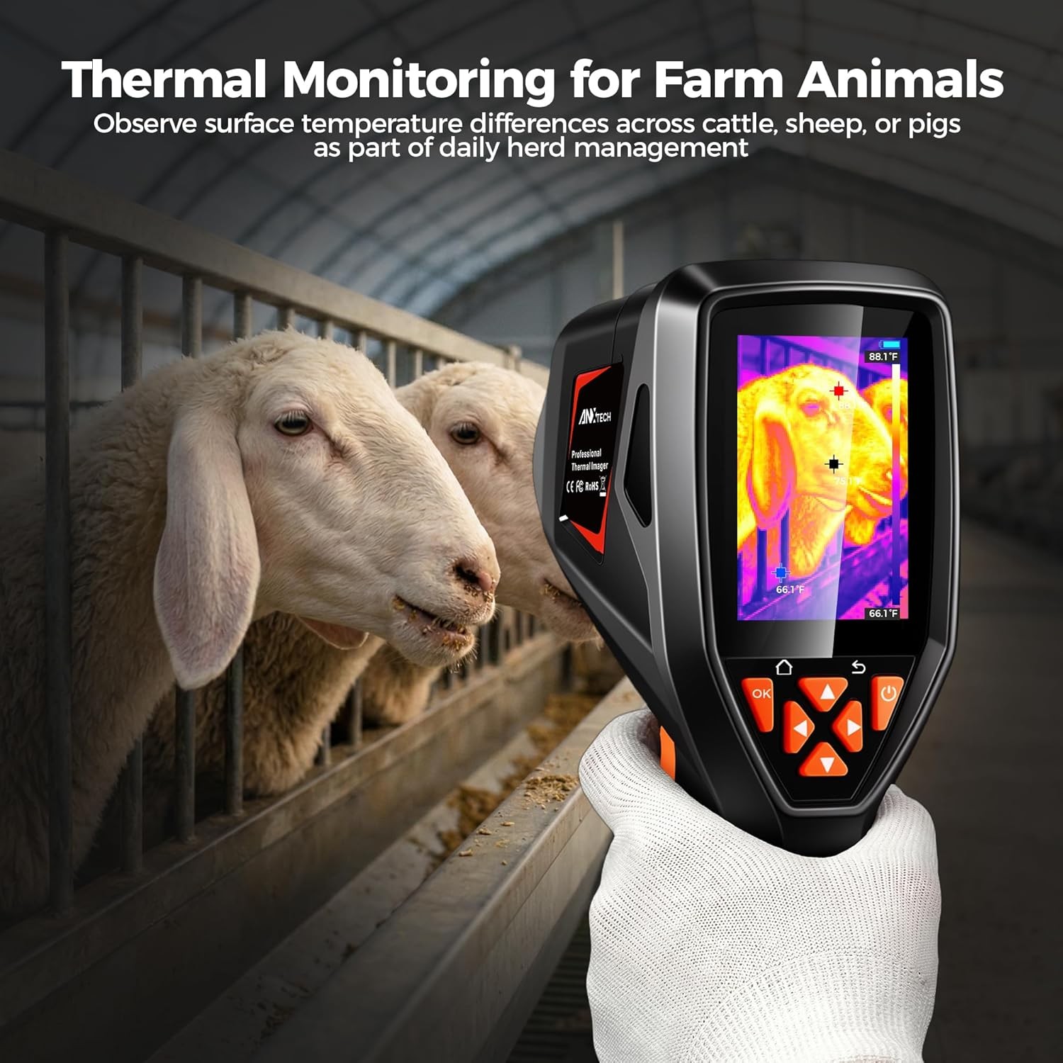 ANXTECH 320×240 Super Resolution Infrared Thermal Imaging Camera Thermal Imager