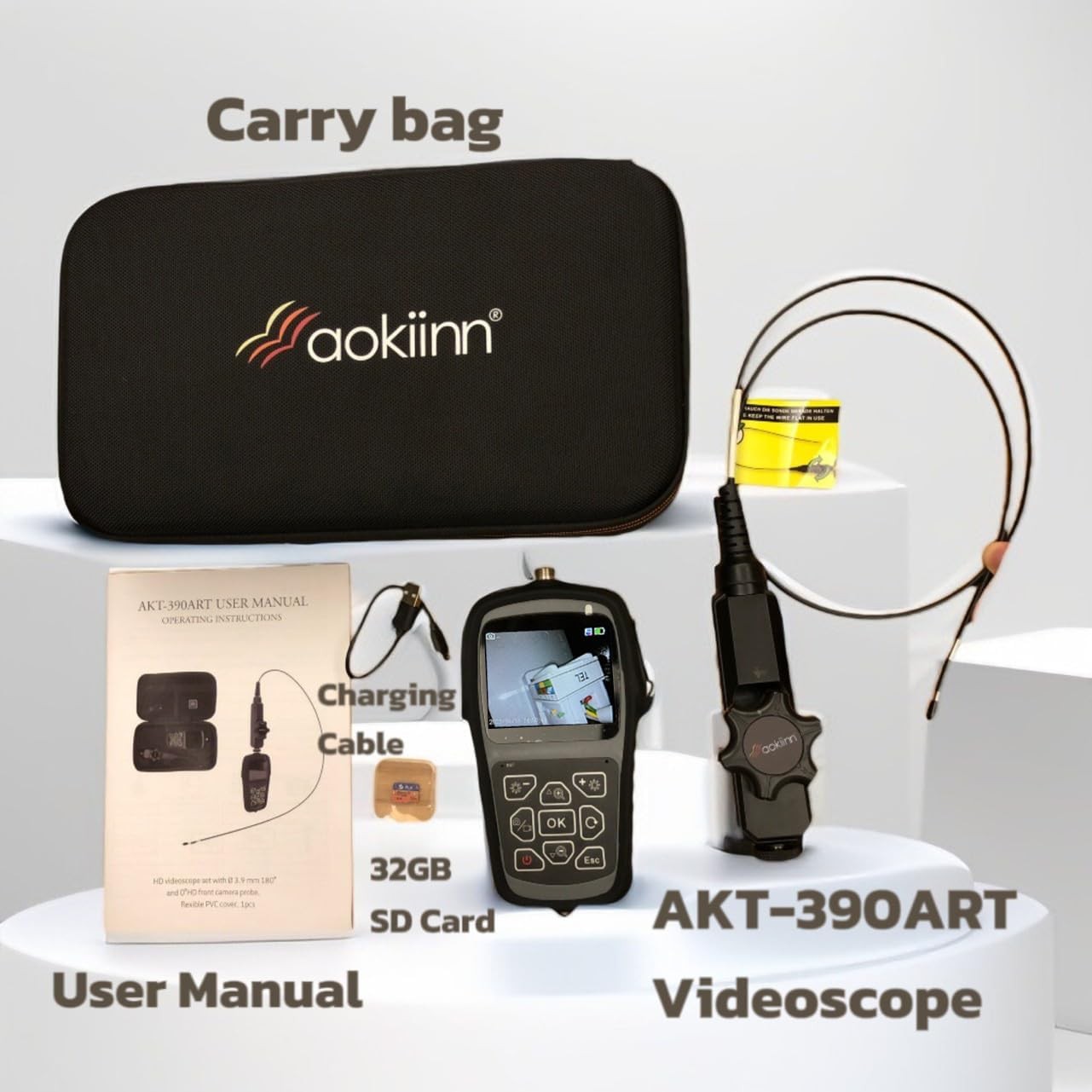 0.15in (3.9mm) Ultra Thin Articulating Borescope with Dimmable Light