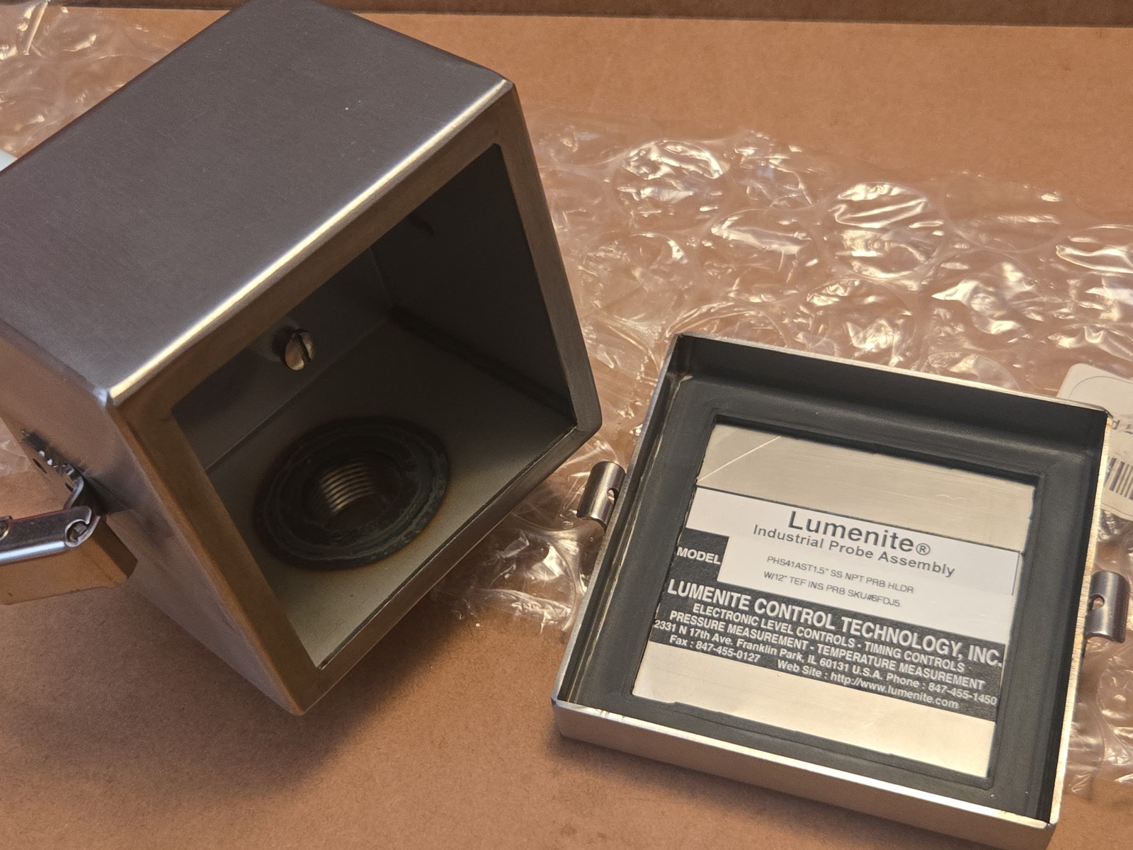 LUMENITE PHS41AST15 Liquid Level Probe Assembly 12 In 1-1/2 NPT