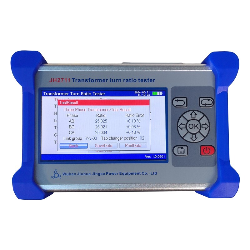 English/Spanish Handy Transformer Ratio Tester 3 Phase Turns Ratio Group Meter