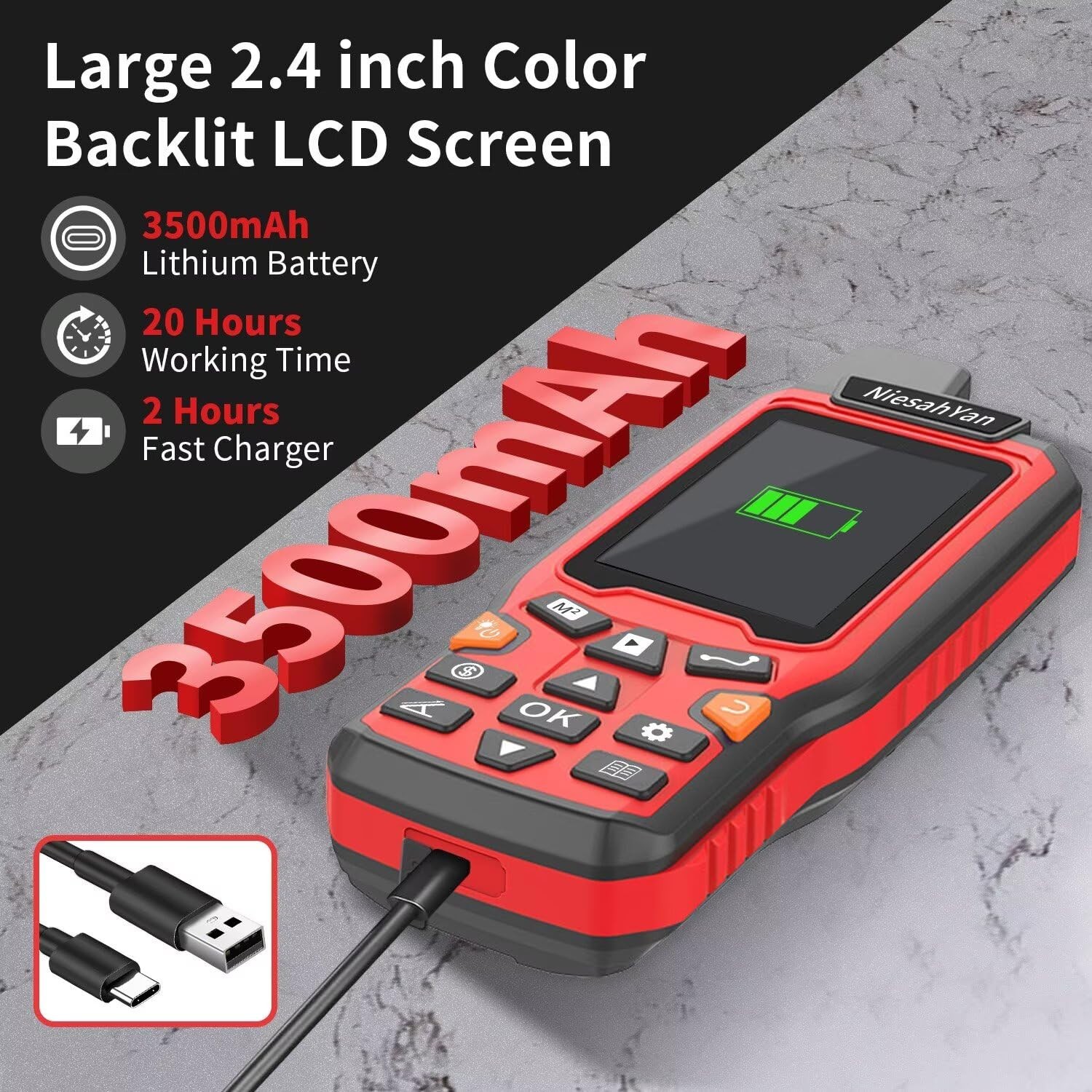 High Precision Handheld GPS for Surveying – Rugged Distance Measuring Tool for R