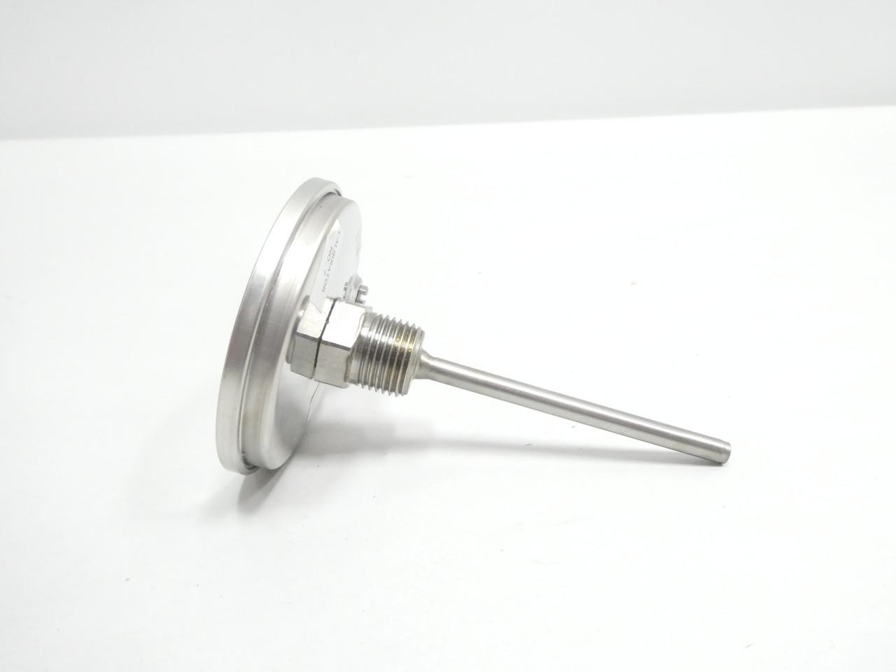 Ashcroft 30EI60R040-20/120C Bimetal Thermometer 3in 4in -20-120c 1/2in Npt