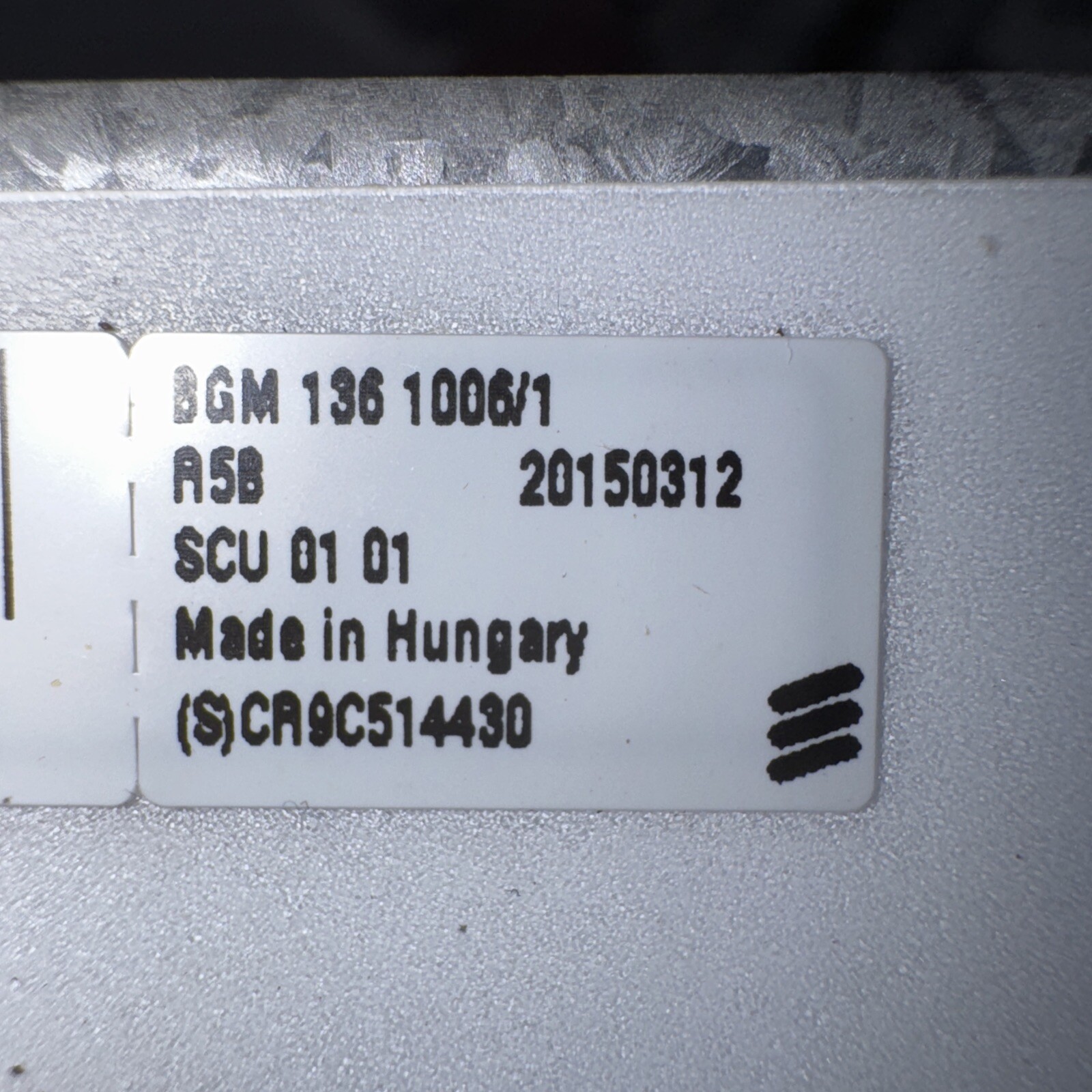 Ericsson SCU 01 01, BGM 136 1006/1 Support Control Unit Made In Hungary Vi02