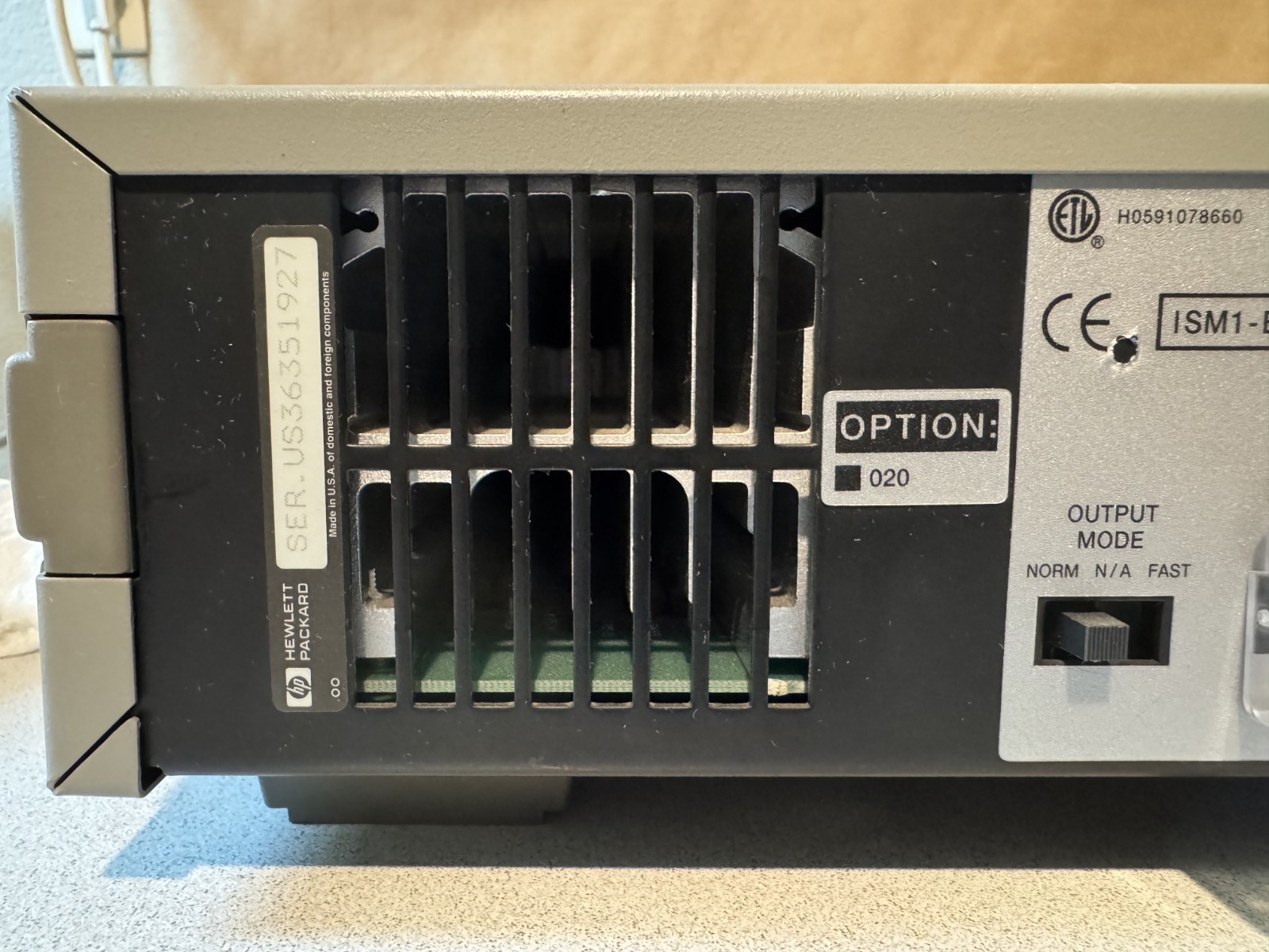 HP 6632B System DC Power Supply 0-20V/0-5A 100W