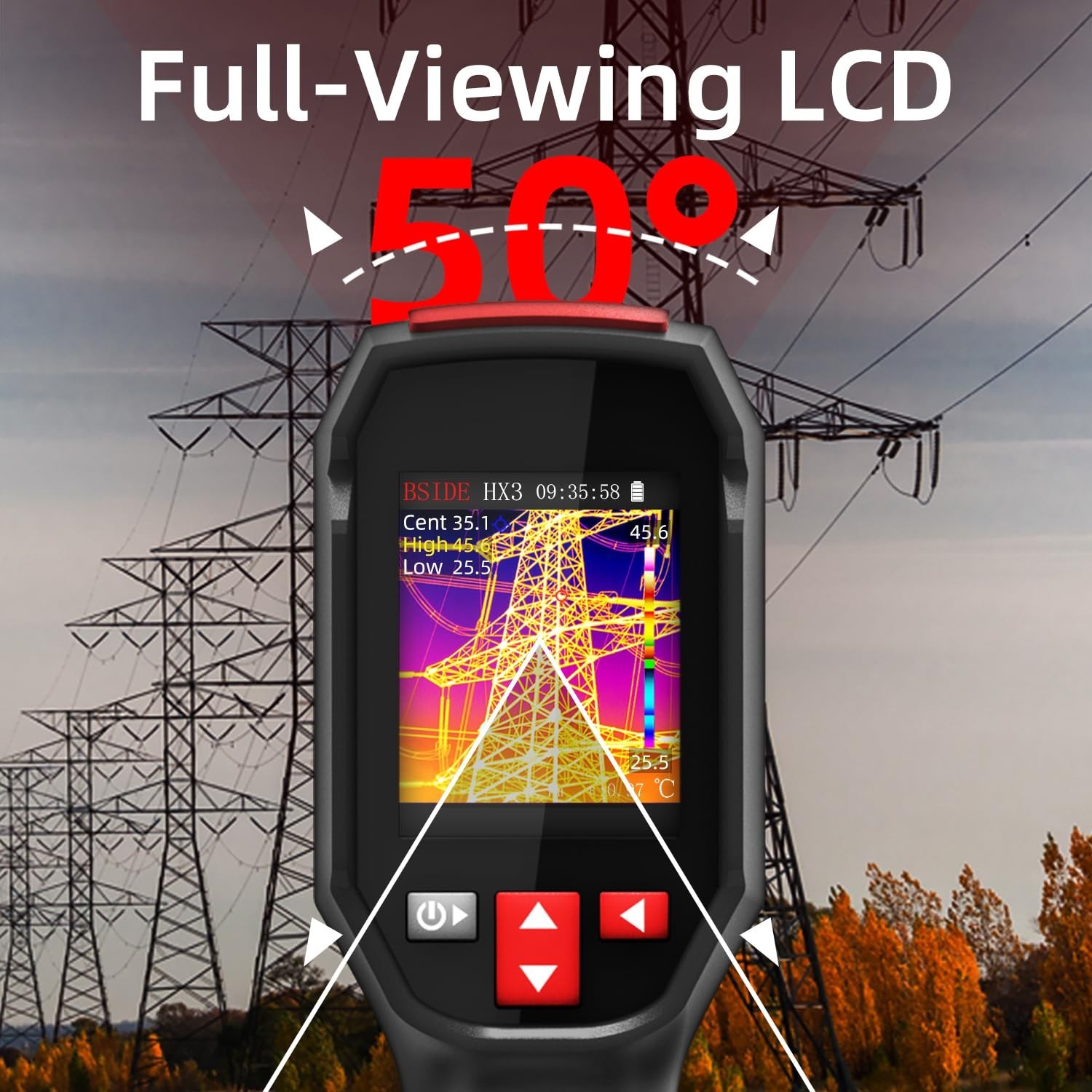 240 x 240 Resolution Handheld Infrared IR Camera, 15 Thermal Palettes with 32…