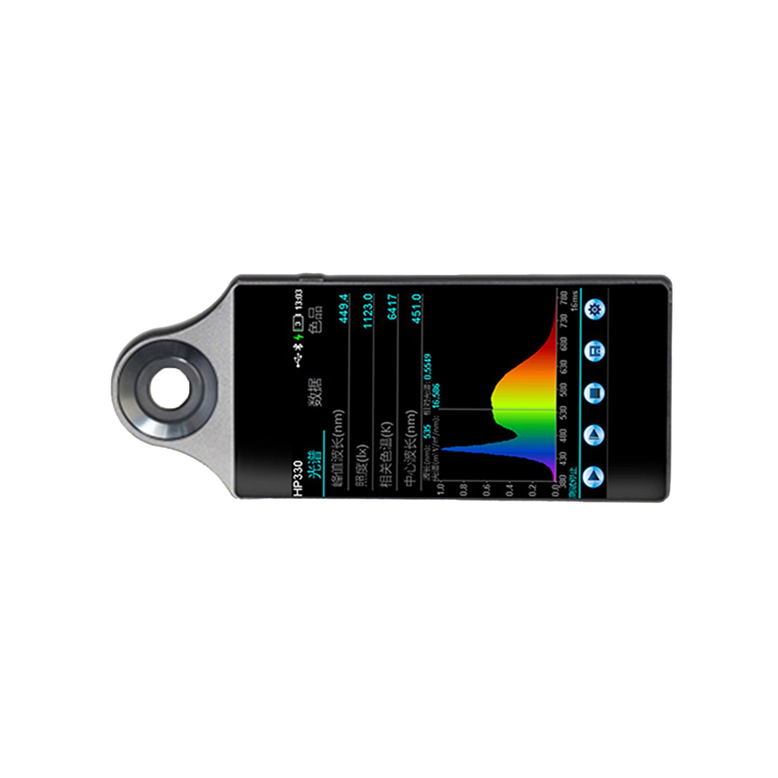 HP330 Spectrometer CCT CRI Lux Illuminometer Photography Photometer 380-780nm