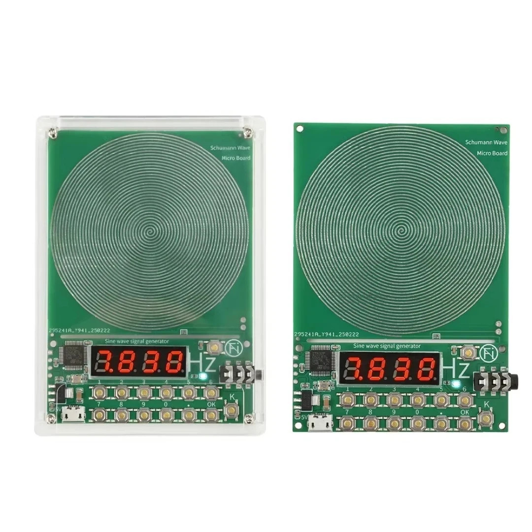 For Schumann Wave Generator Pulse Sine Frequency+Audio Output Connector+Case