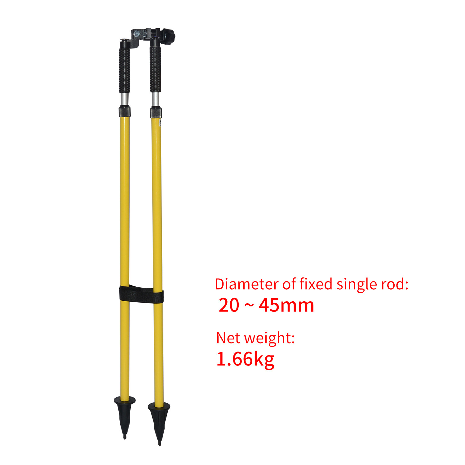 Aluminum Thumb Release Bipod for Prism Poles Surveying of Total Station GPS GNSS