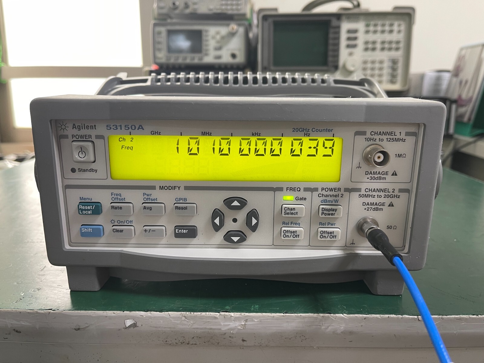 Agilent Keysight 53150A 10Hz-20GHz CW Microwave Frequency Counter _1097
