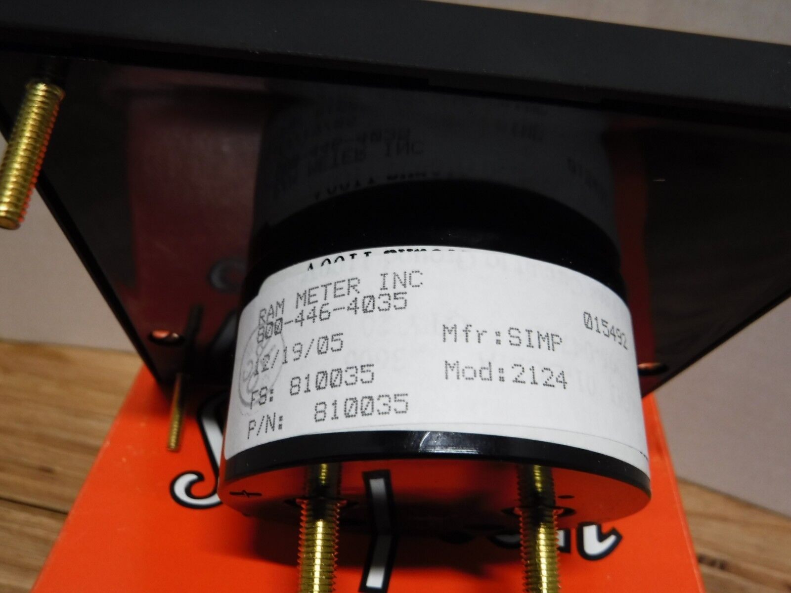 Simpson 810035 Panel Meter MDL:2124 NEW METRIC/ENGLISH