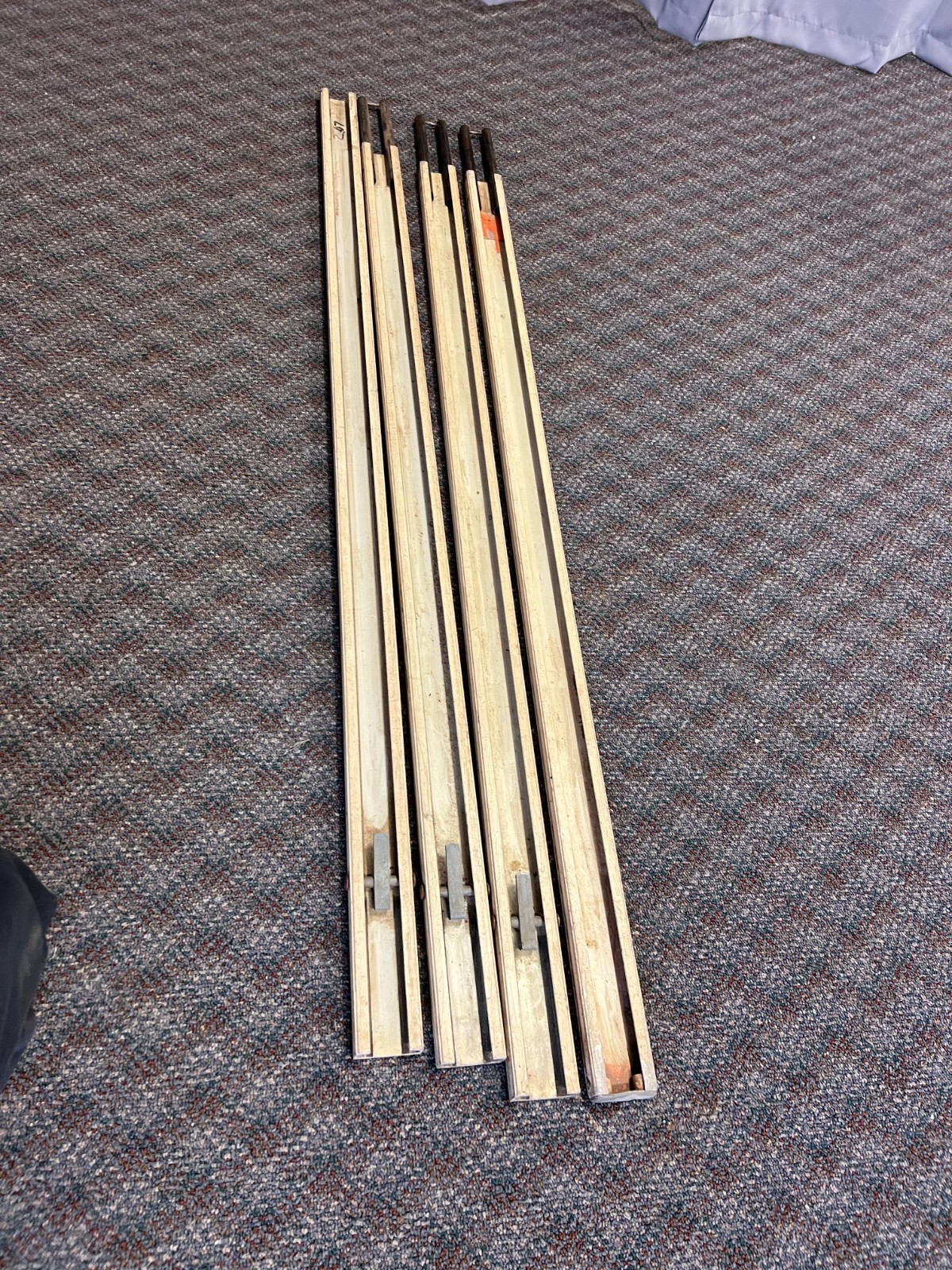 16 Ft ALUMINUM MEASURING STICK surveying rod rule surveyor vintage story pole