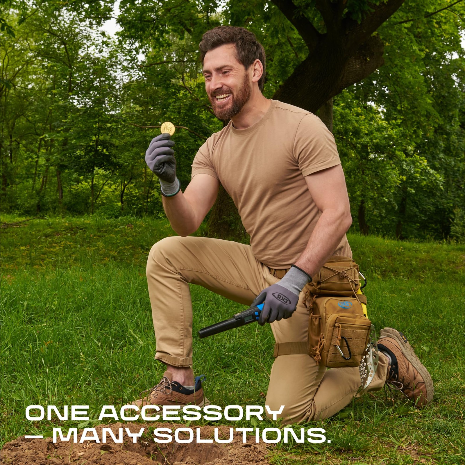 Tactical Drop Leg Bag for Metal Detecting, Fishing, Waterproof Tool Pouch