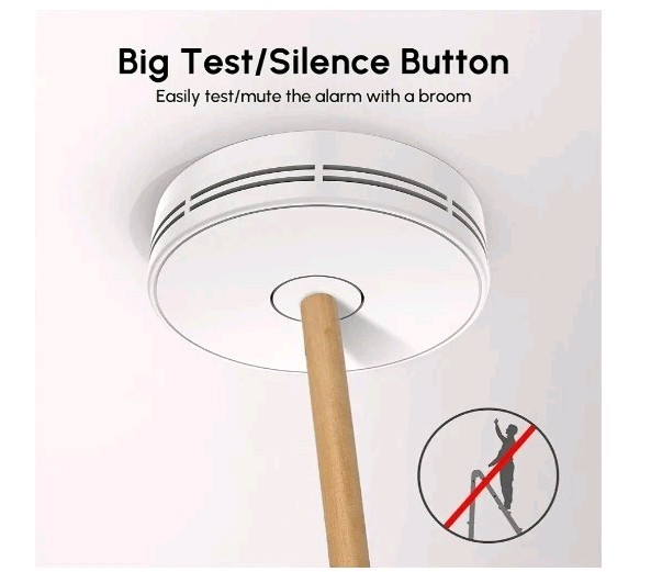 2x New Smoke Alarms 10 Years Battery Sealed Battery For Home,Business,Office,