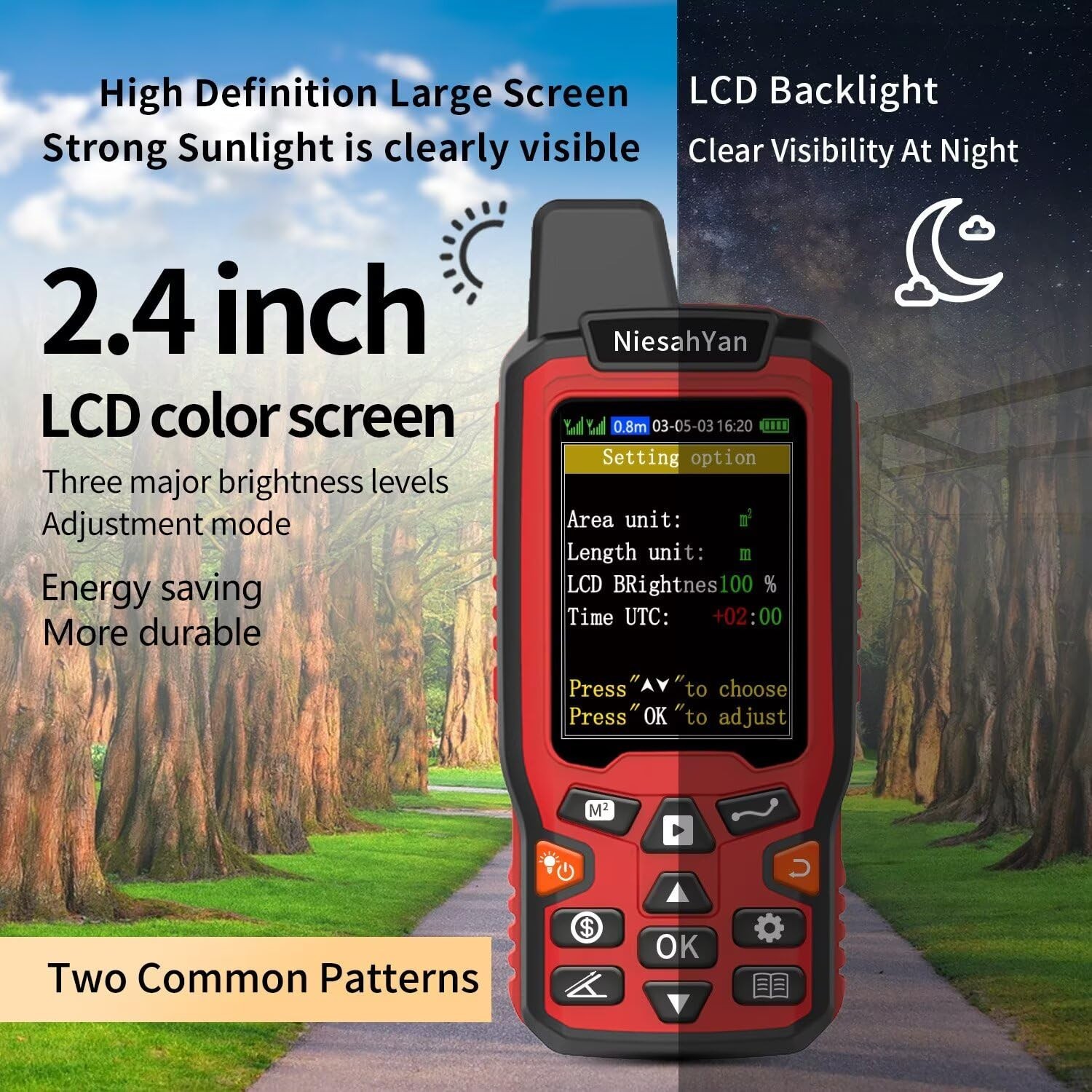 High Precision Handheld GPS for Surveying – Rugged Distance Measuring Tool for R