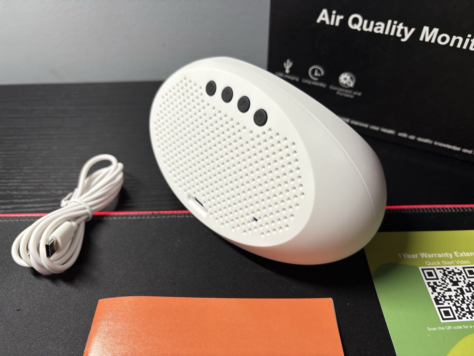 12 in 1 Air Quality Monitor Indoor- Portable Indoor Air Quality Meter for CO2, &