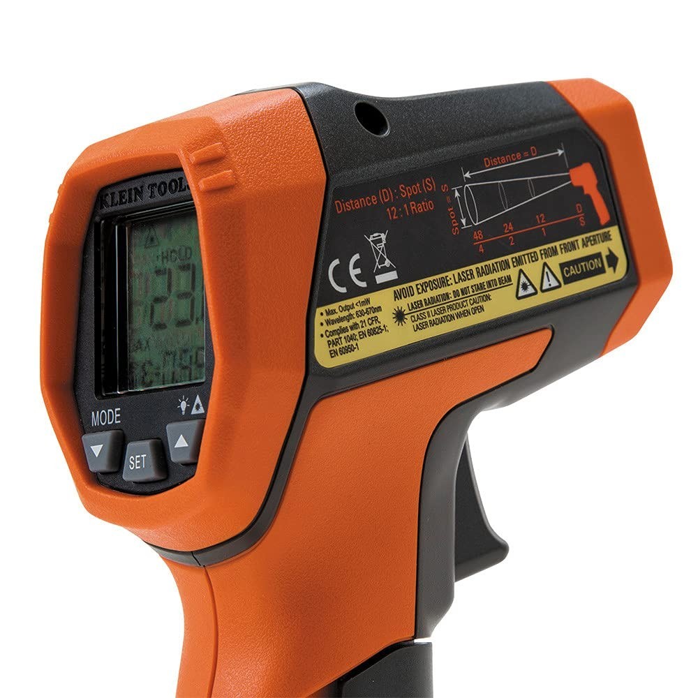 Digital Infrared Thermometer Gun with Dual Laser Targeting & Backlit Display