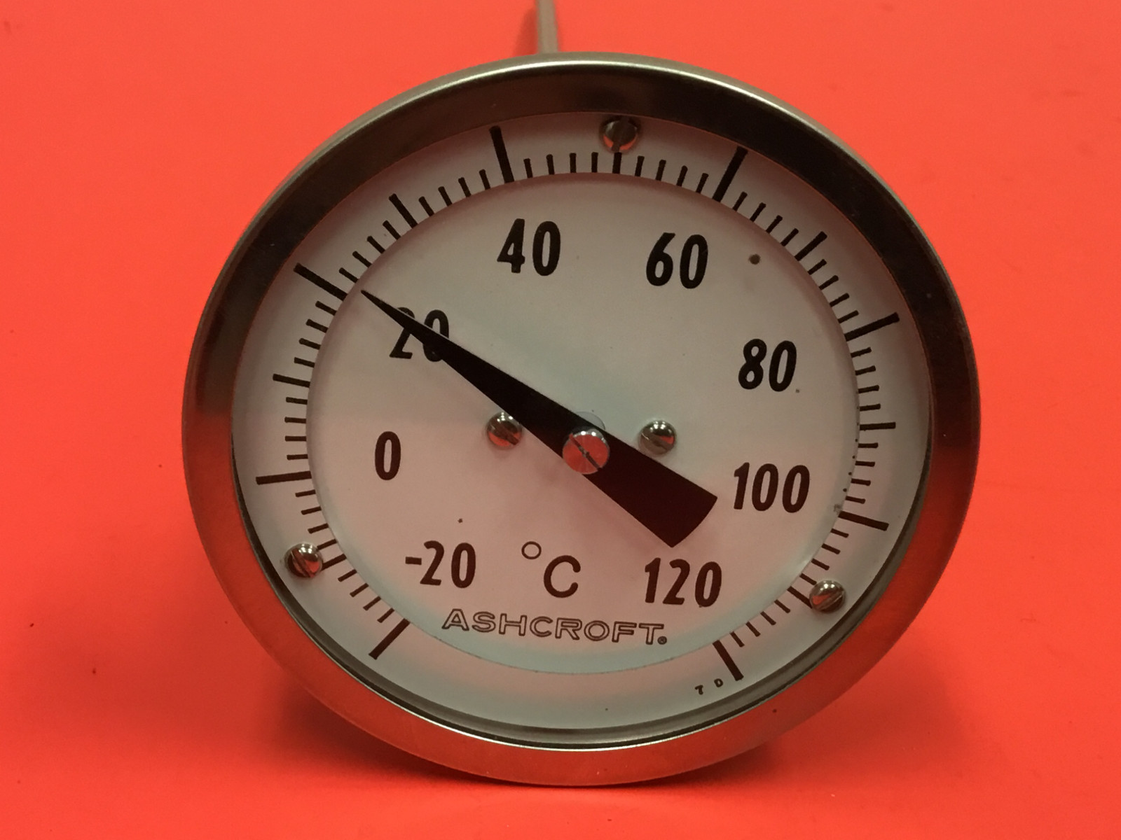 Ashcroft -20-120 C° – Stainless Steel Dial Thermometer – NEW