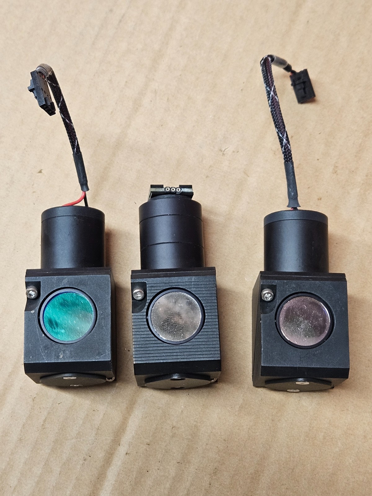 Lot of 3 Motorized Optical Filter Cubes – Fluorescence Light Path Imagining Syst