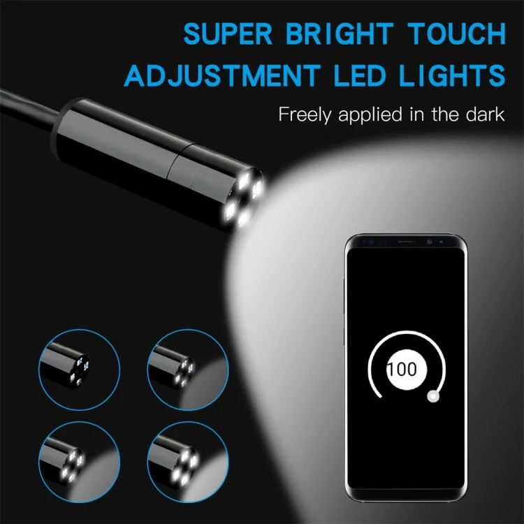 F230 IP68 Waterproof Autofocus WIFI Endoscope Inspection Camera, Length: 5m, Len