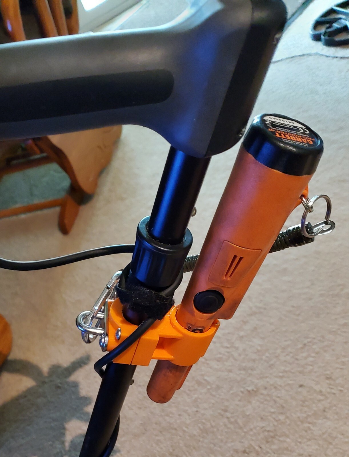 ORANGE Equinox 900/800/700/600 & Manticore Tether / Garrett Pinpointer Holder