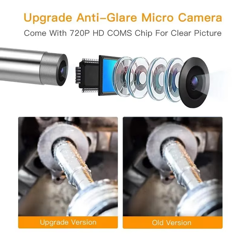 9.8ft Semi-Rigid wire3.9mm Lens Endoscope Industrial Inspection Borescope Camera