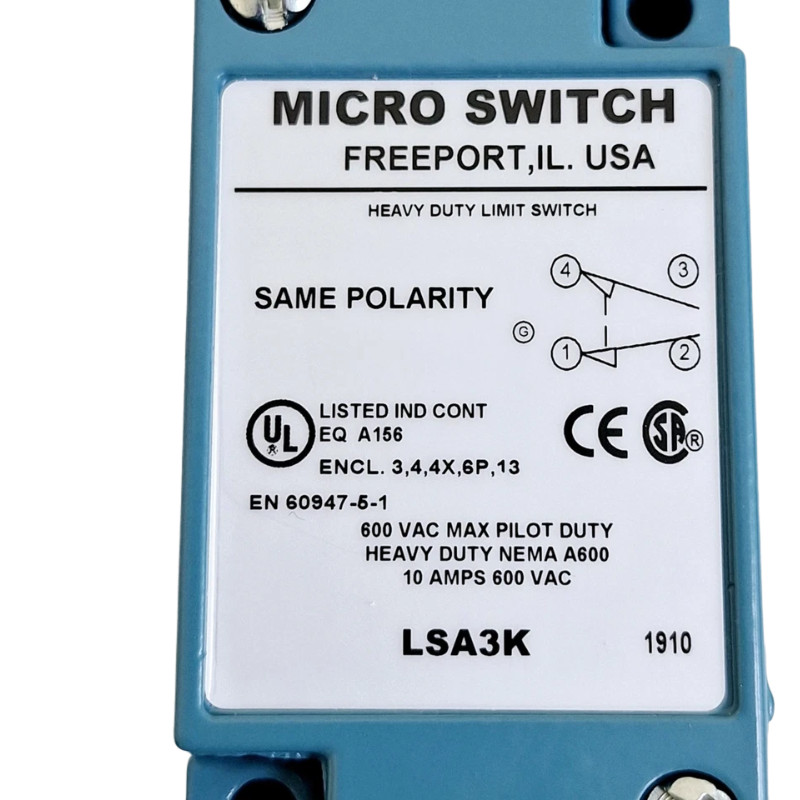 NEW Honeywell Micro Switch LSA3K Heavy Duty Limit Switch 600VAC Fast shipping