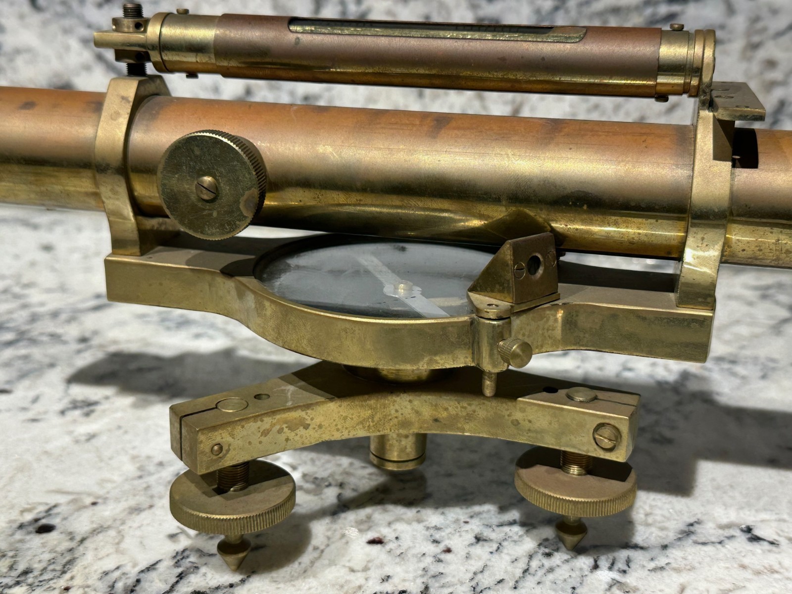 BRASS THEODOLITE Stanley London UK Antique Surveyor’s Instrument Early 1900’s