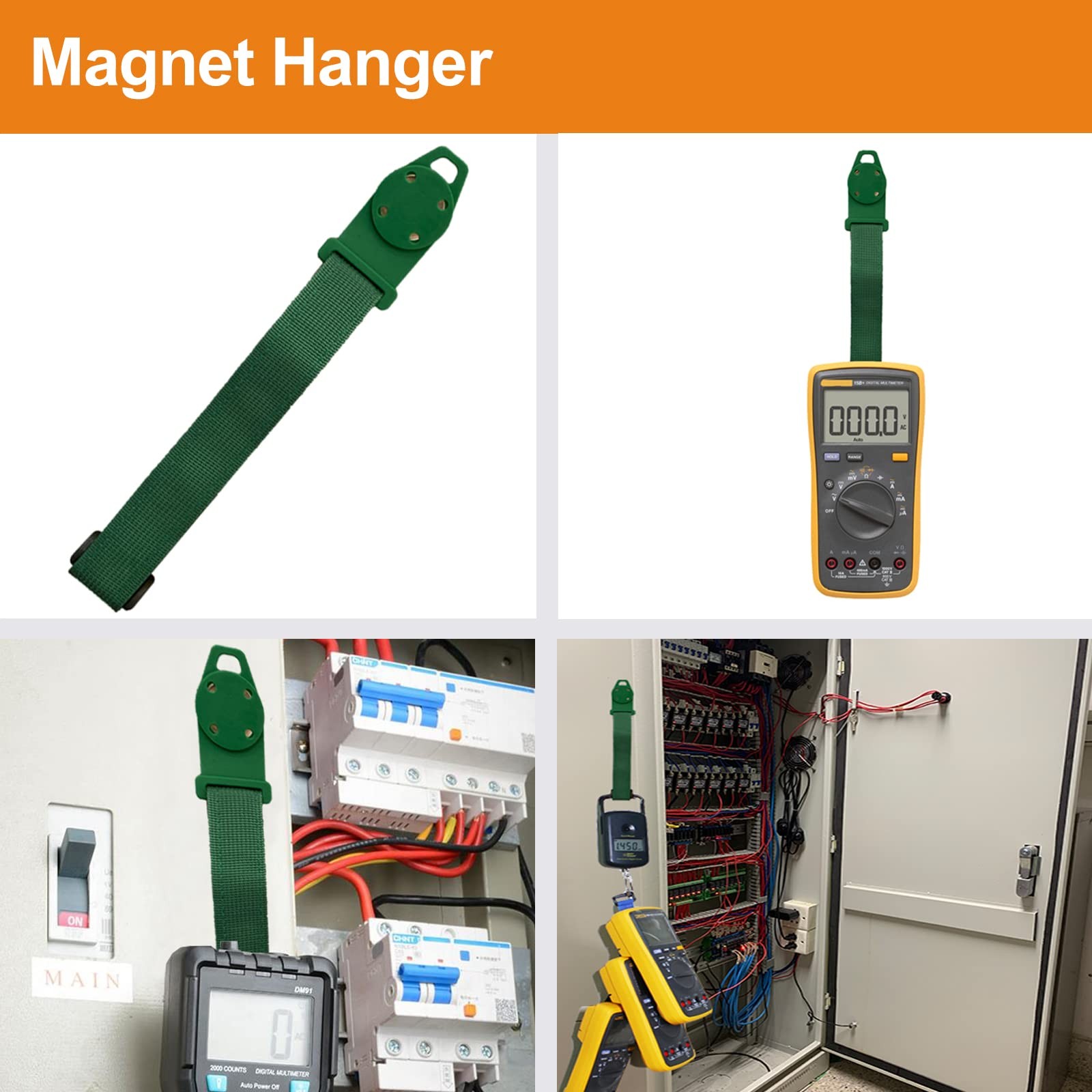 Makeronics 12-in-1 Multimeter Test Lead Kit with Magnet Hanger red
