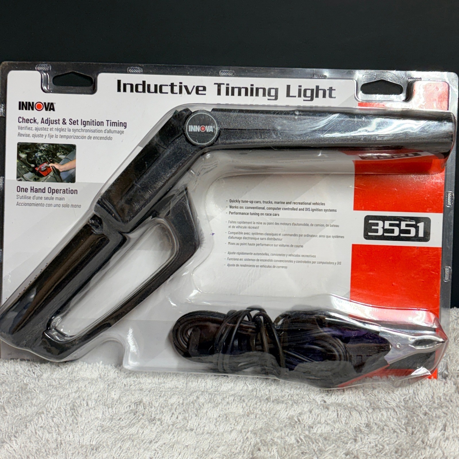 Innova 3551 Inductive Timing Light for DIS Conventional Ignition Systems NEW