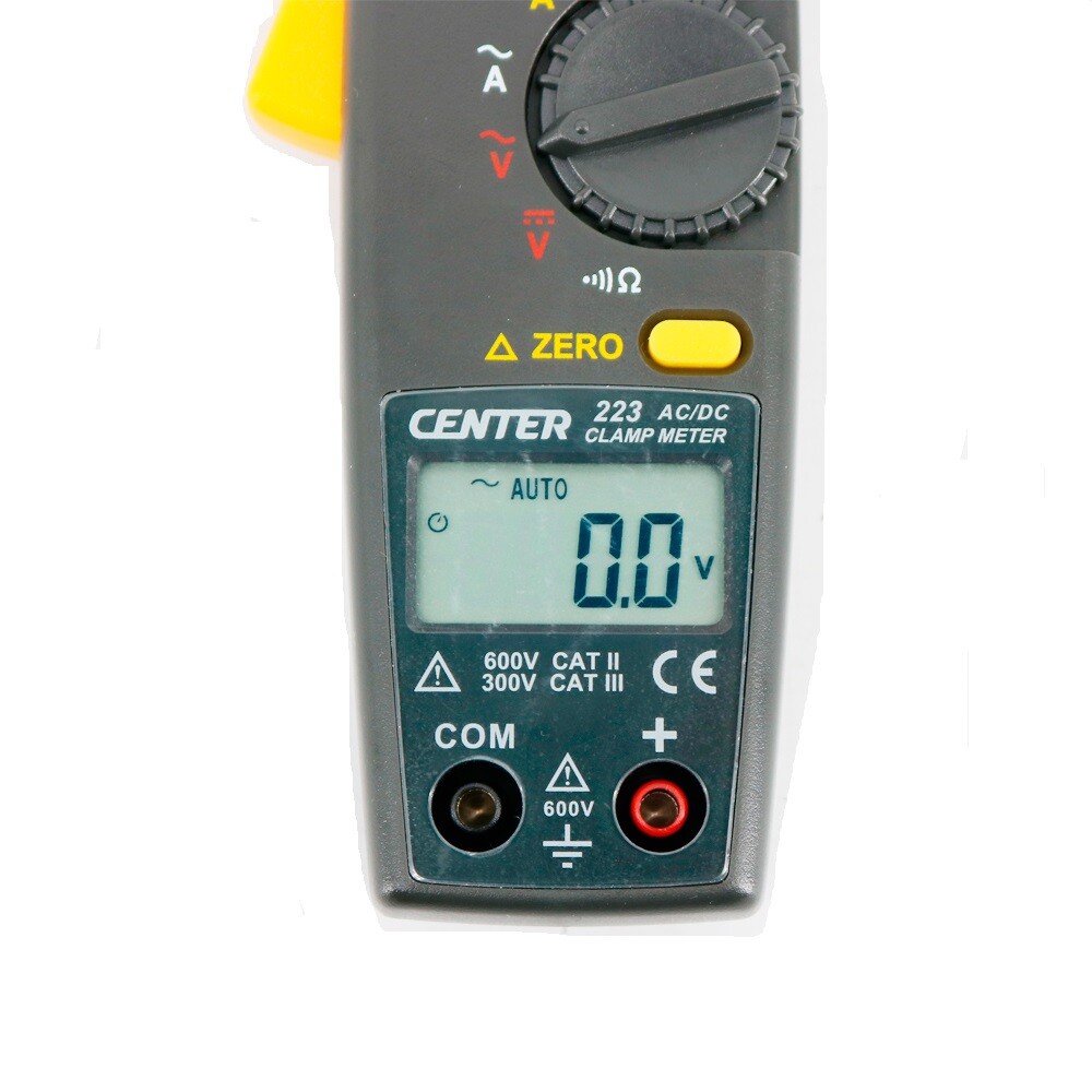 CENTER-223 AC/DC Clamp Meter (Mini Size, High Resolution)Data Hold Function