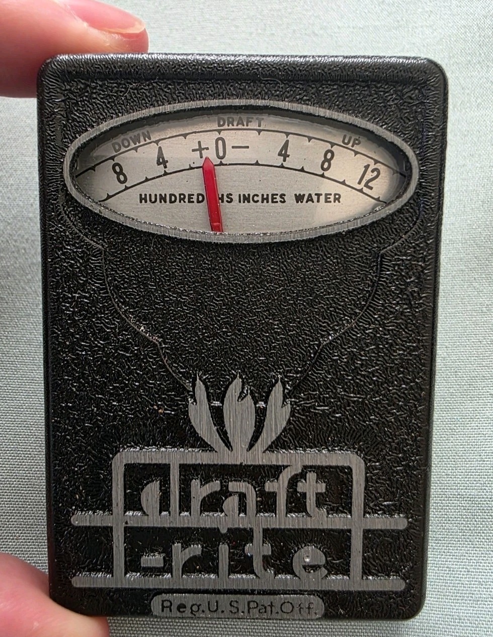Bacharach Draft Rite Manometer Draft Gauge w/ Draft Tube & Case -8 to +12 in H2O