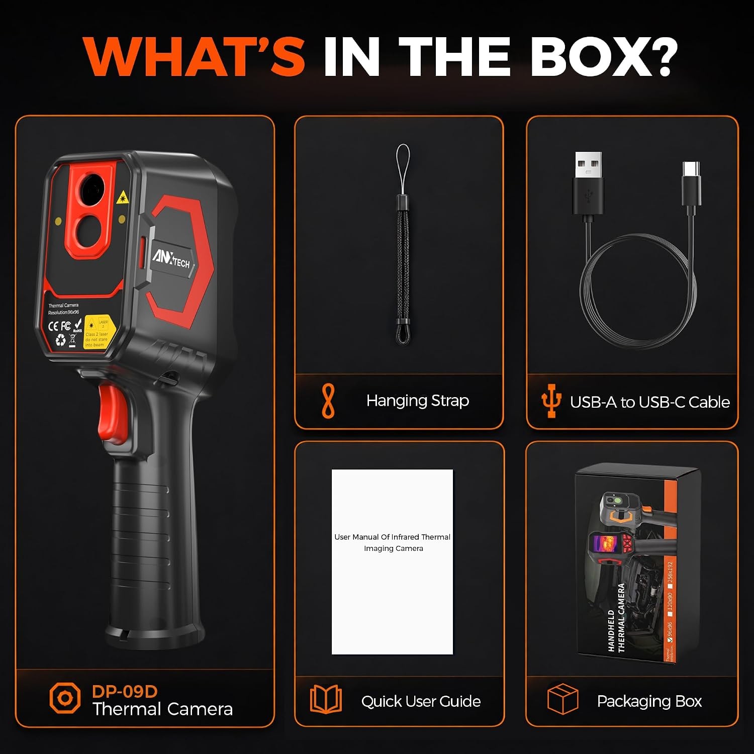 ANXTECH Infrared Thermal Camera TISR 192*192 Handheld Thermal Imaging