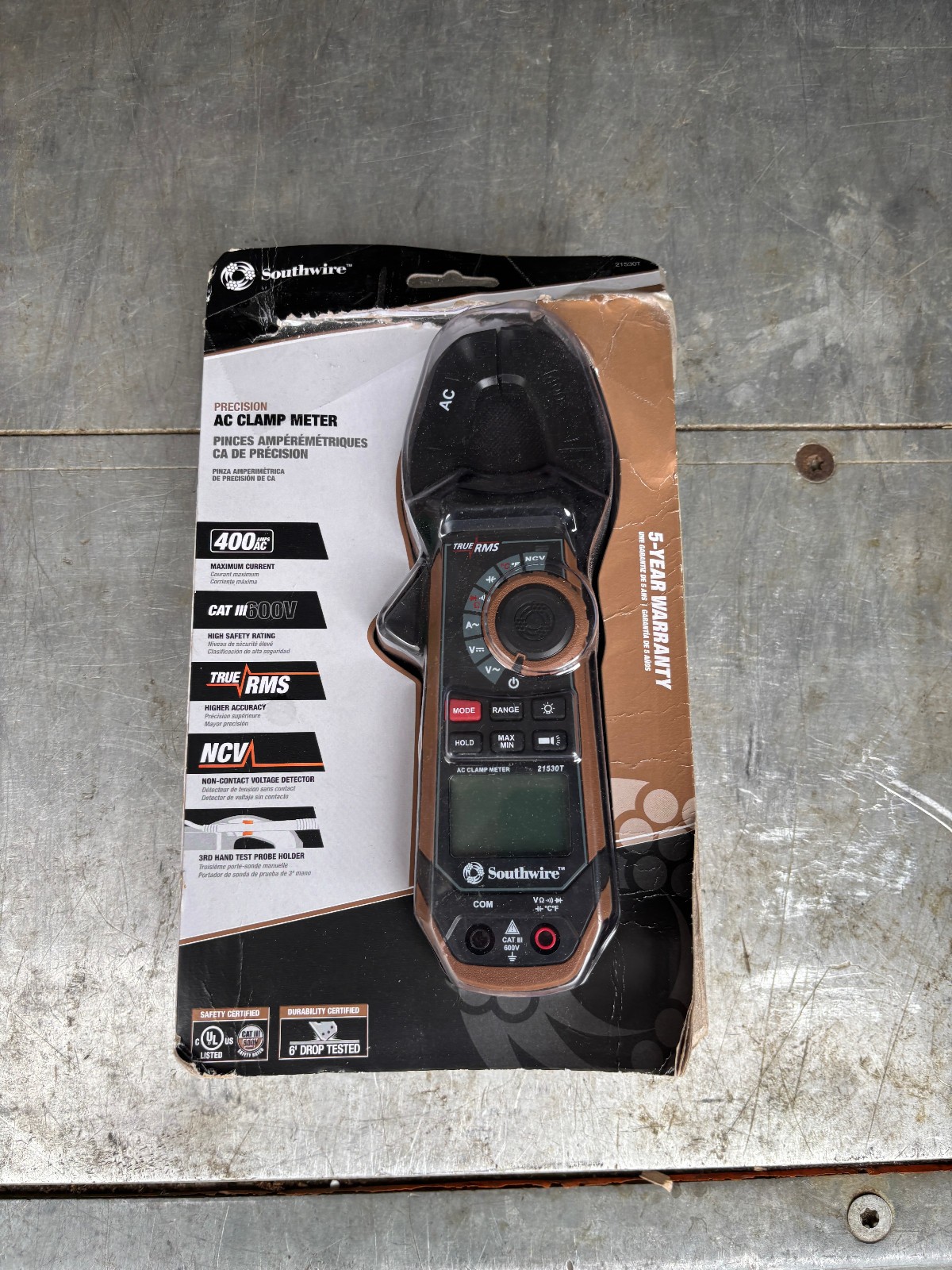 Southwire 21550T 400A AC/DC Clamp Meter with True RMS