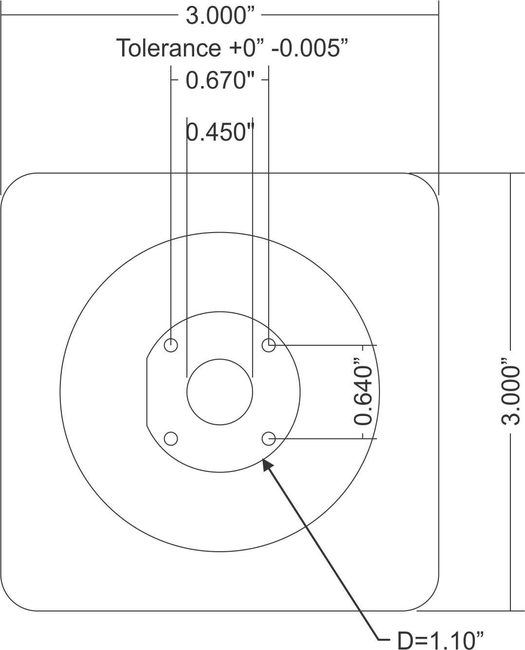 Metal Microwave Horn Antenna w/ Rectangular opening
