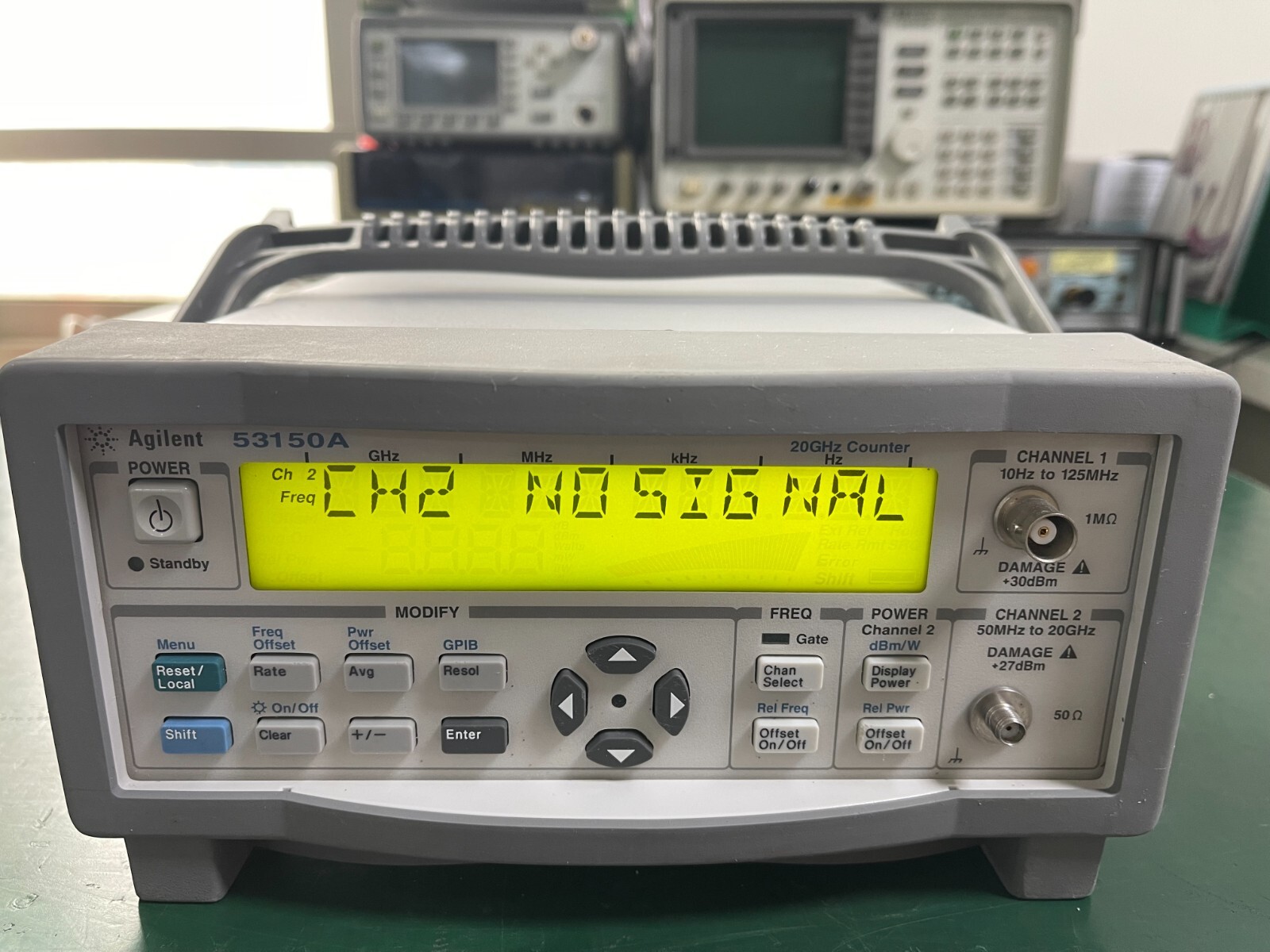 Agilent Keysight 53150A 10Hz-20GHz CW Microwave Frequency Counter _1097
