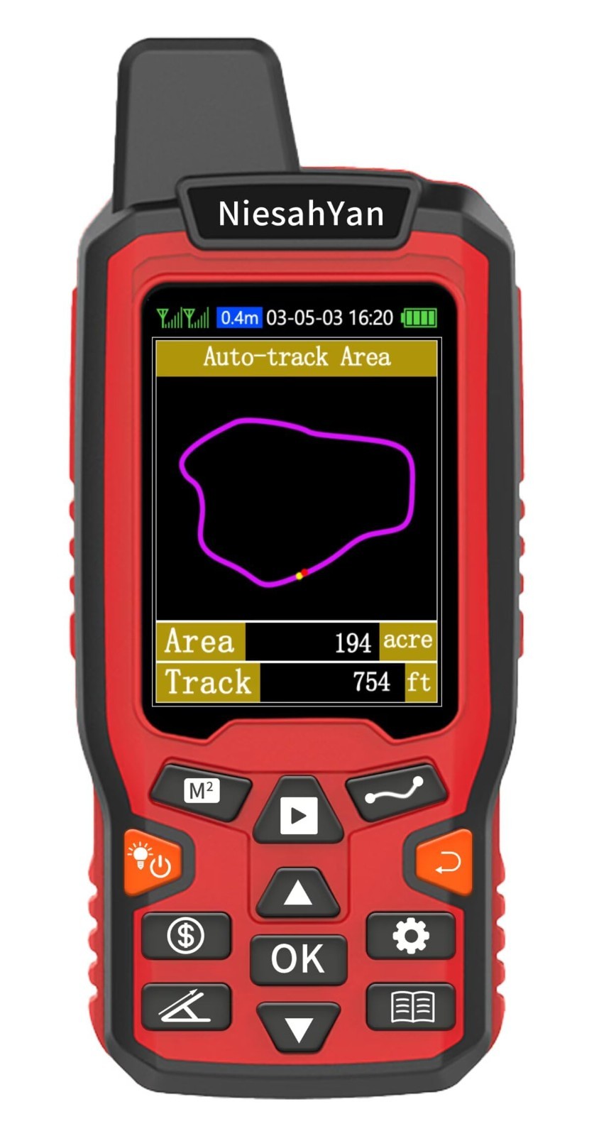 High Precision Handheld GPS for Surveying – Rugged Distance Measuring Tool for R