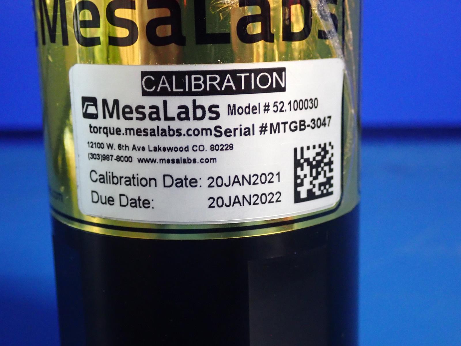 MESALABS THE GOLD BOTTLE 12 in/lb Twist Cap Torque Verifier 52.100030