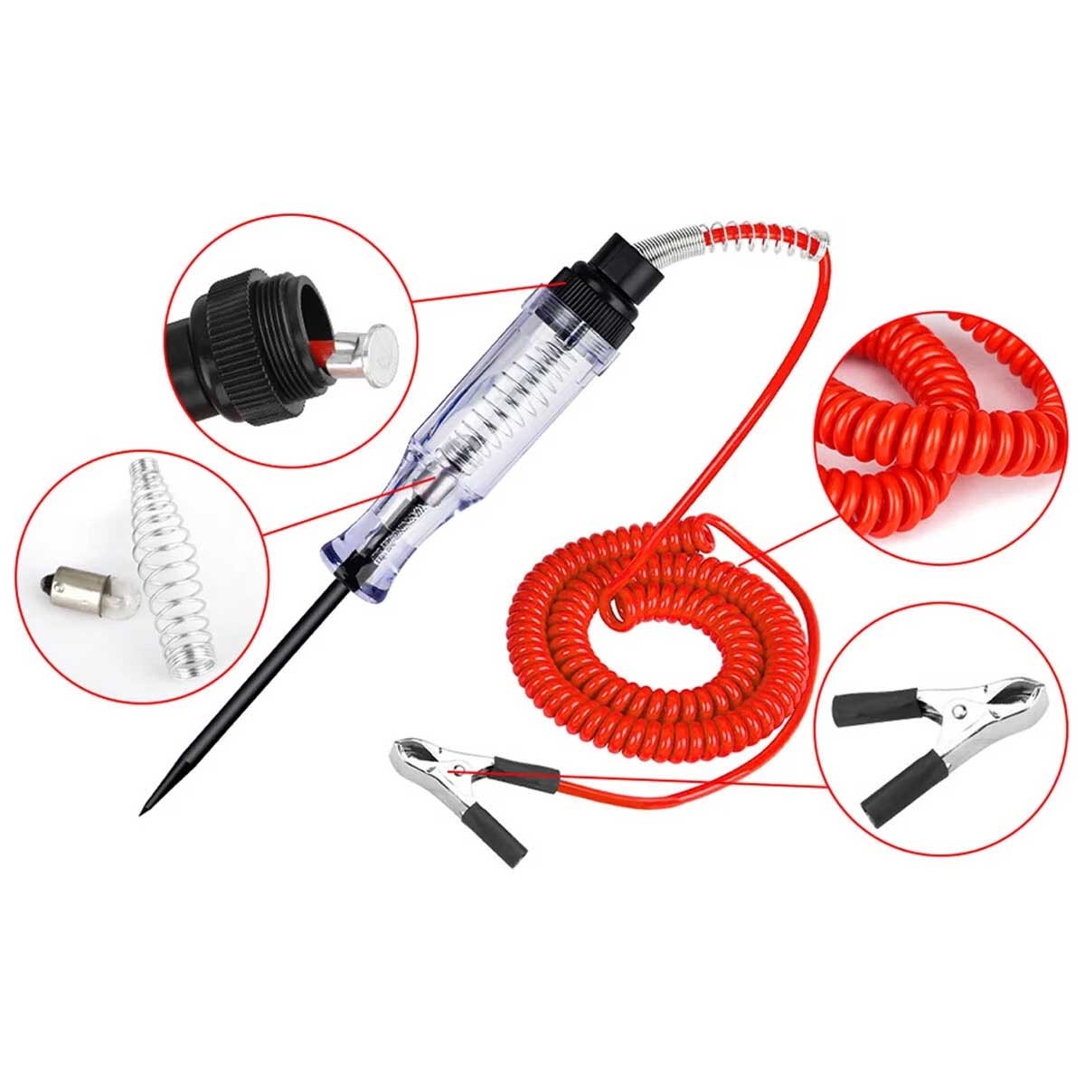 2 Digital LED Car Electric Tester for Voltage Systems, Cars, Live Wires, Fuses
