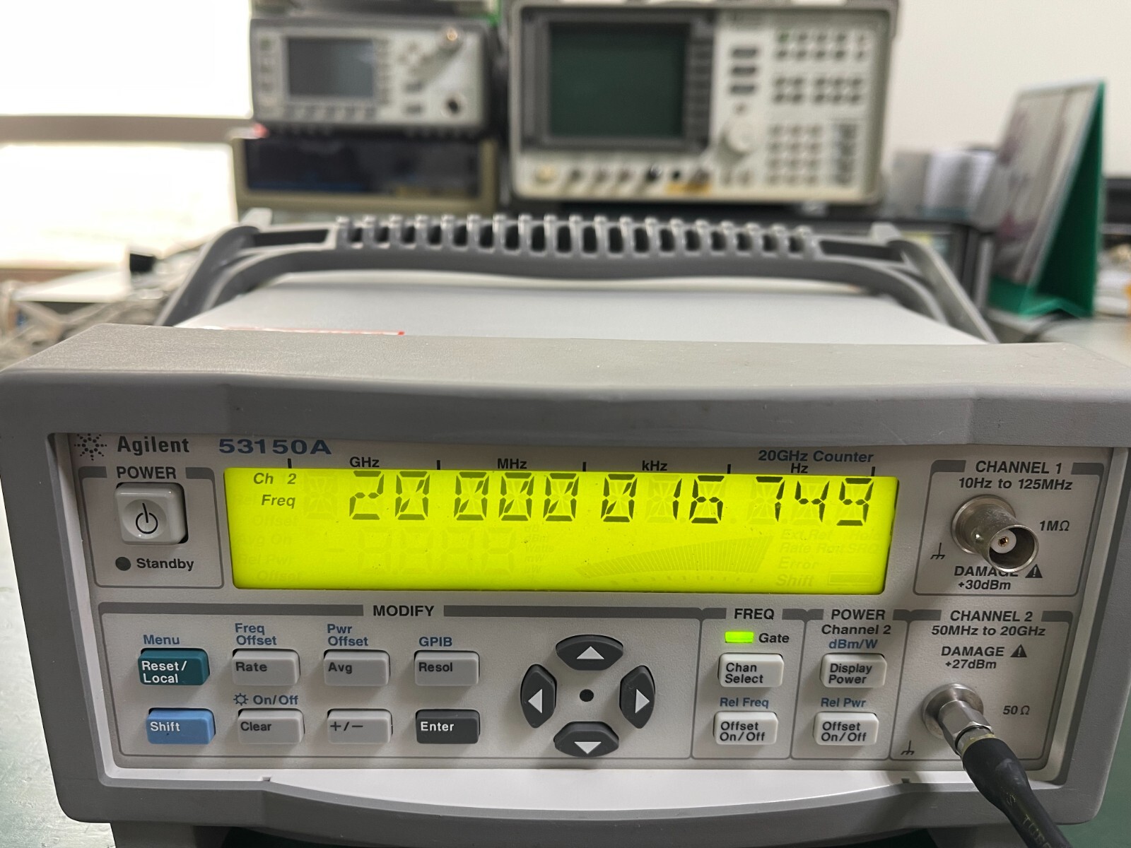 Agilent Keysight 53150A 10Hz-20GHz CW Microwave Frequency Counter _1096