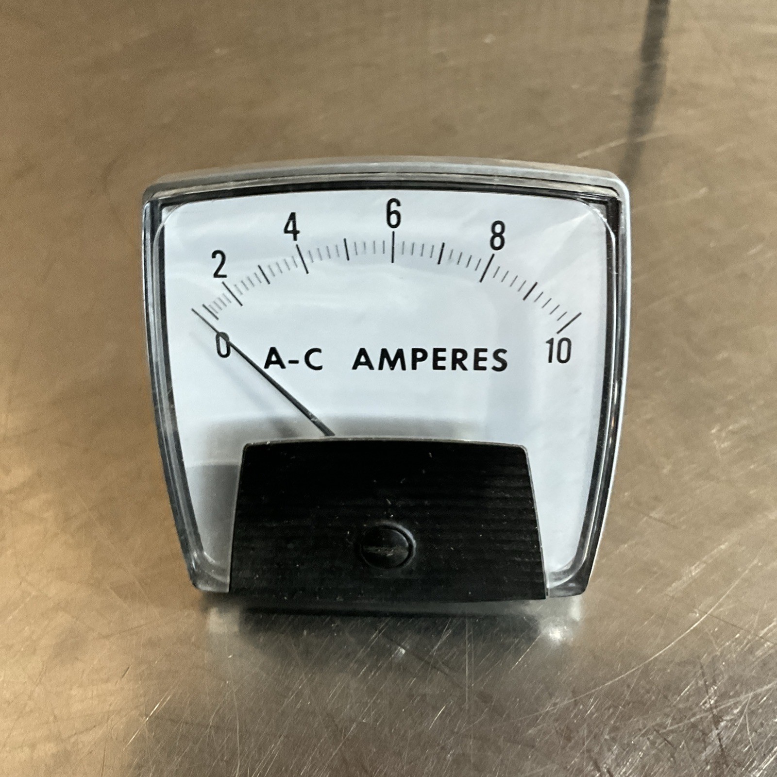 0-10A AC Amperes Analog Panel Meter Unbranded