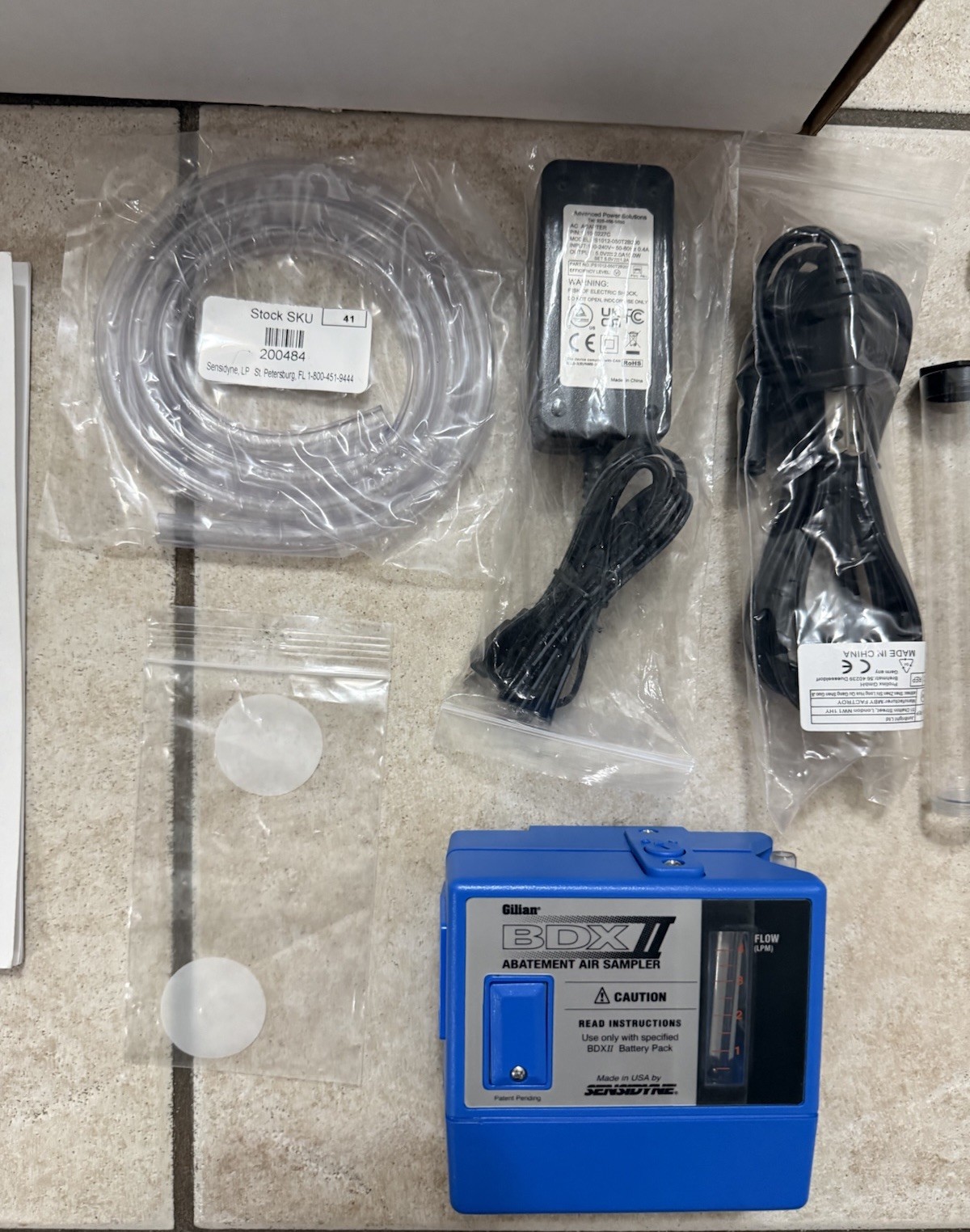 Sensidyne Gilian BDX II Abatement Air Sampler Industrial Testing Unit Open Box