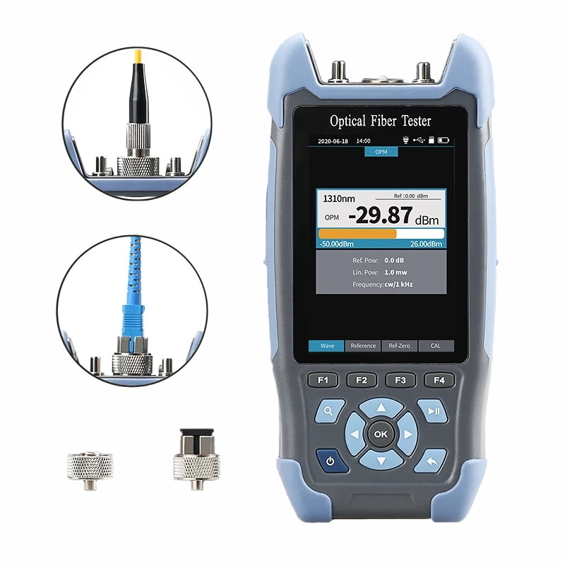 1310/1550nm Mini OTDR 24dB/22dB Built in OPM/OLS / RJ45 Test/VFL FTTH test tools