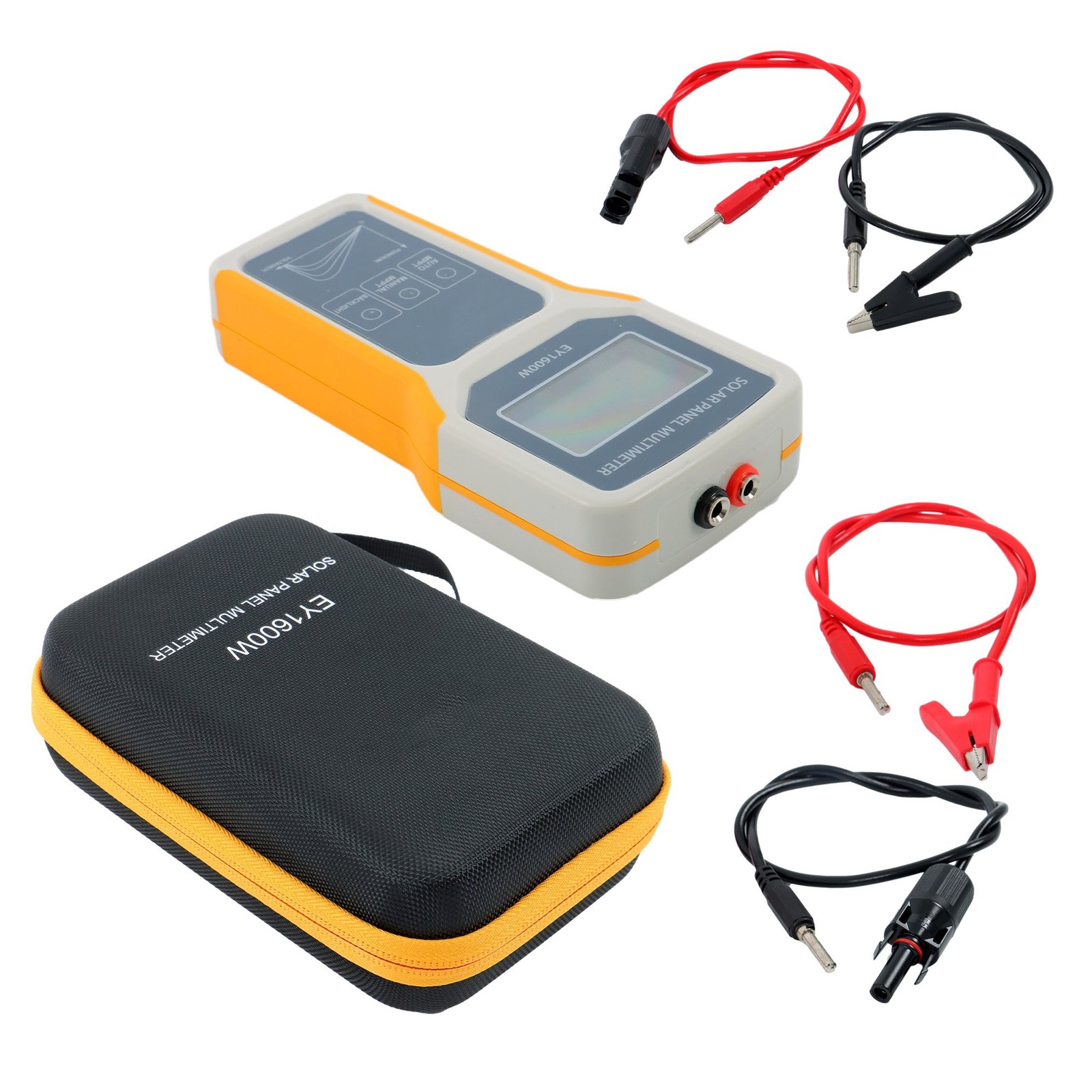 MPPT Solar Photovoltaic Panel Multimeter Tester LCD Digital Display 1600W