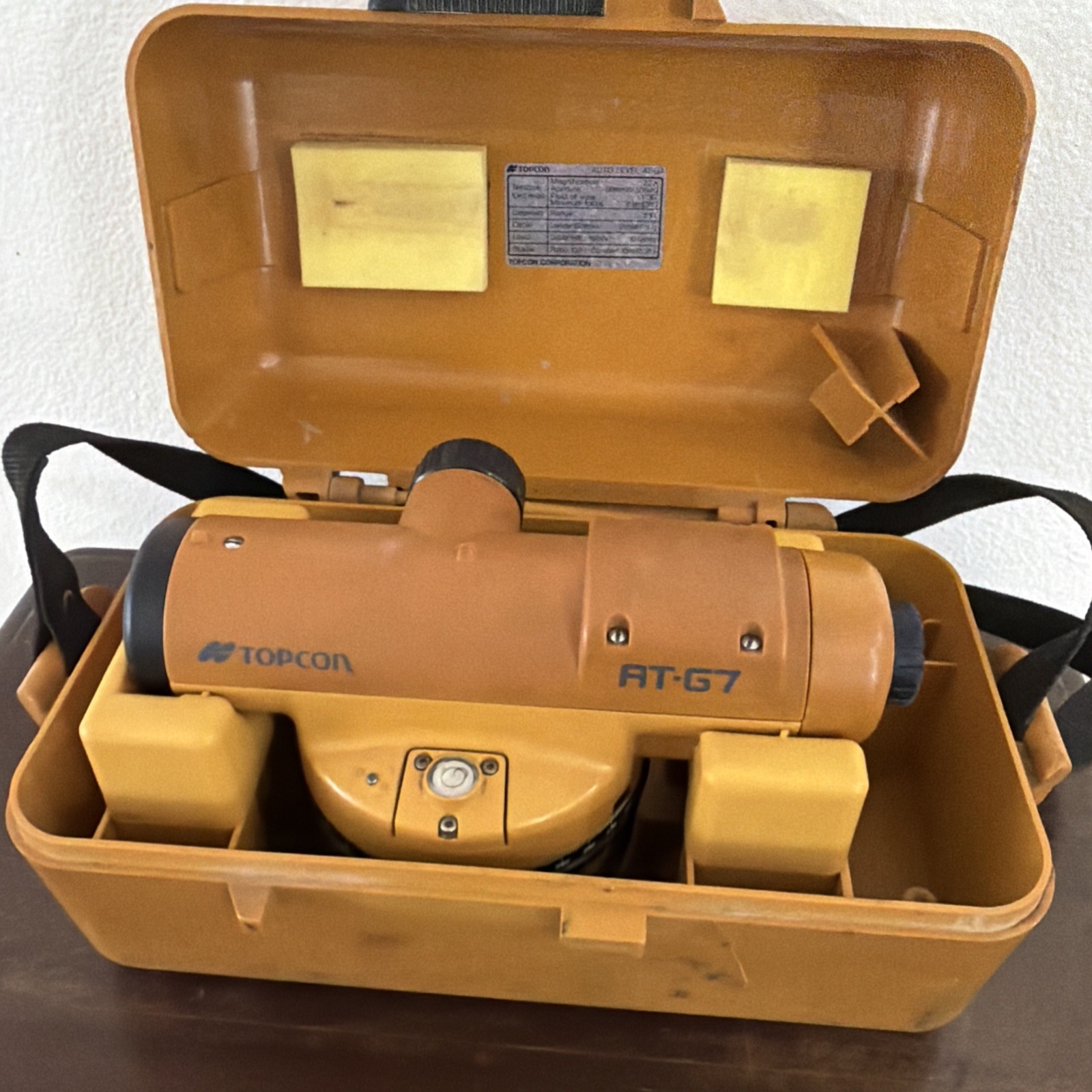 Topcon Auto-Level AT-G7 Surveyor’s Instrument /hard Case. Clear lens Untested