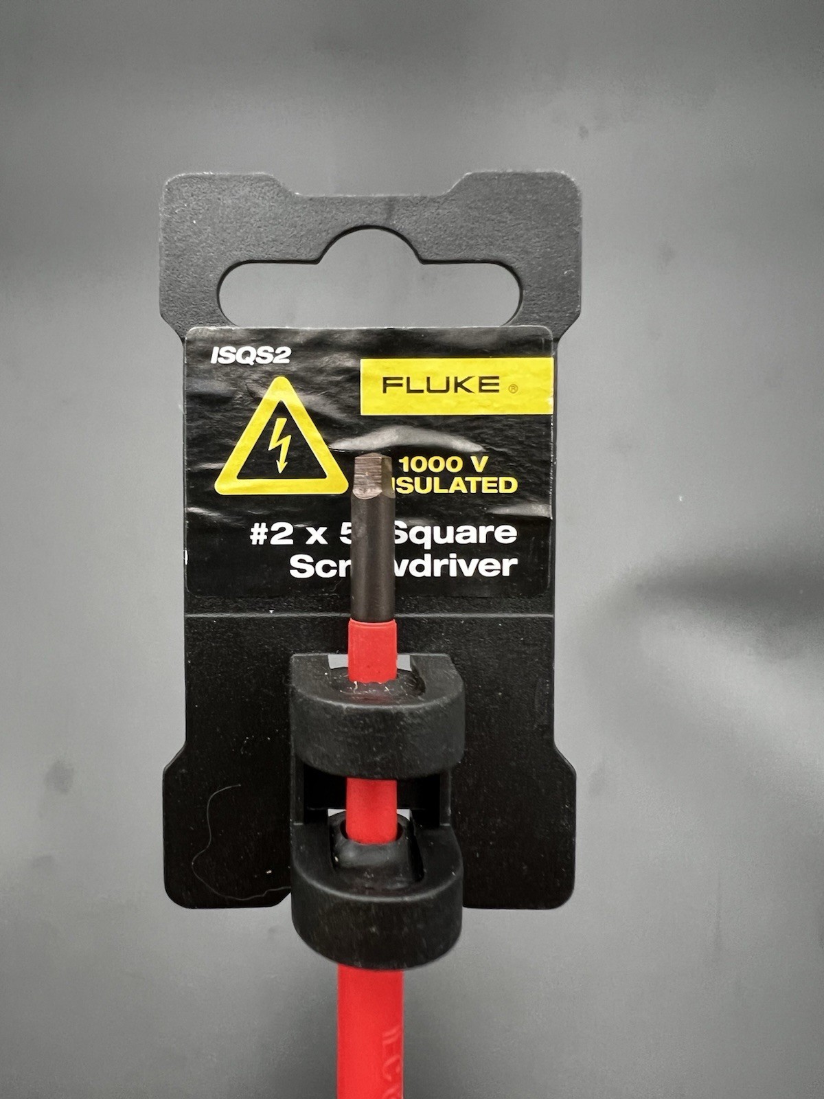 Fluke ISQS2 Insulated #2 Robertson Square Screwdriver 1000V 7 Inch